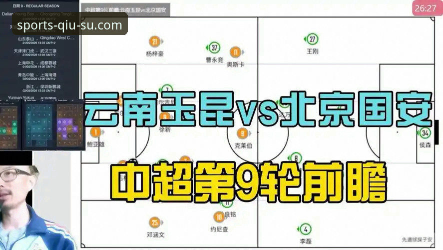 中超第9轮进球大战vs点球绝平：云南玉昆3-3北京国安全记录